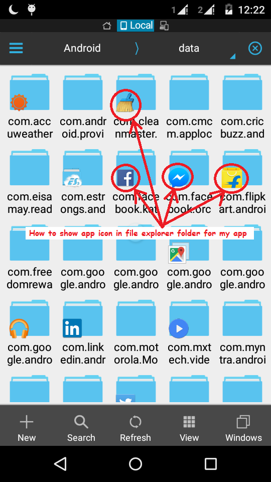 File explorer application android